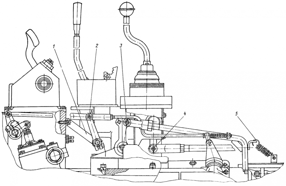 Схема кпп т 170 переключения передач